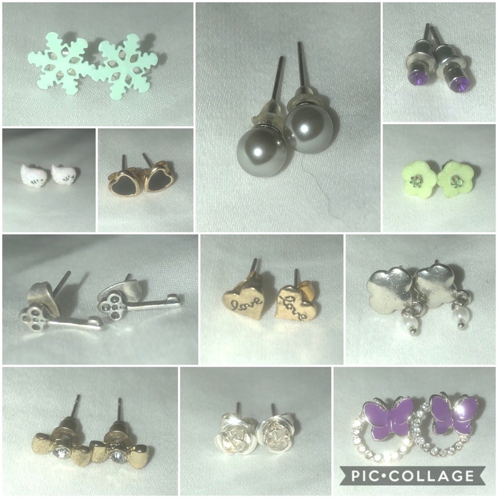 35+ pairs of earrings for girls